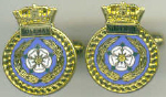 Cuff links - HMS SOLEBAY